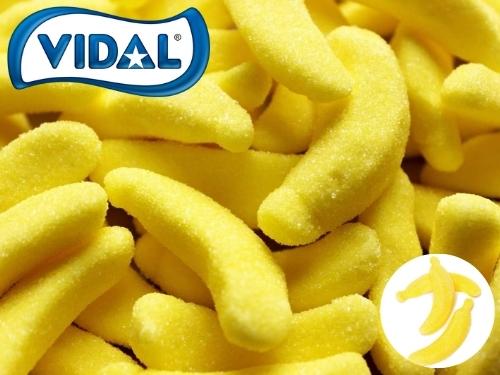 Vidal Gummi Sugar Coated Bananas 1lb